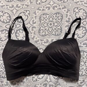 Soma black soft cup with overlay bra Size 34 C